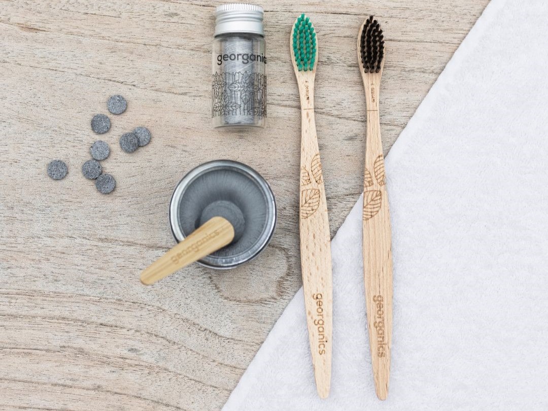 Zubní kartáček z bukového dřeva - měkký - Georganics